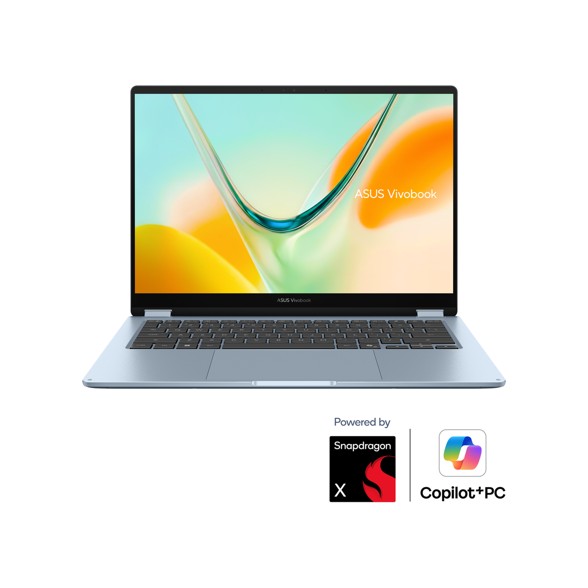 ASUS Vivobook S14 Flip (TP5408, Snapdragon) Copilot+ PC Laptop Light Blue