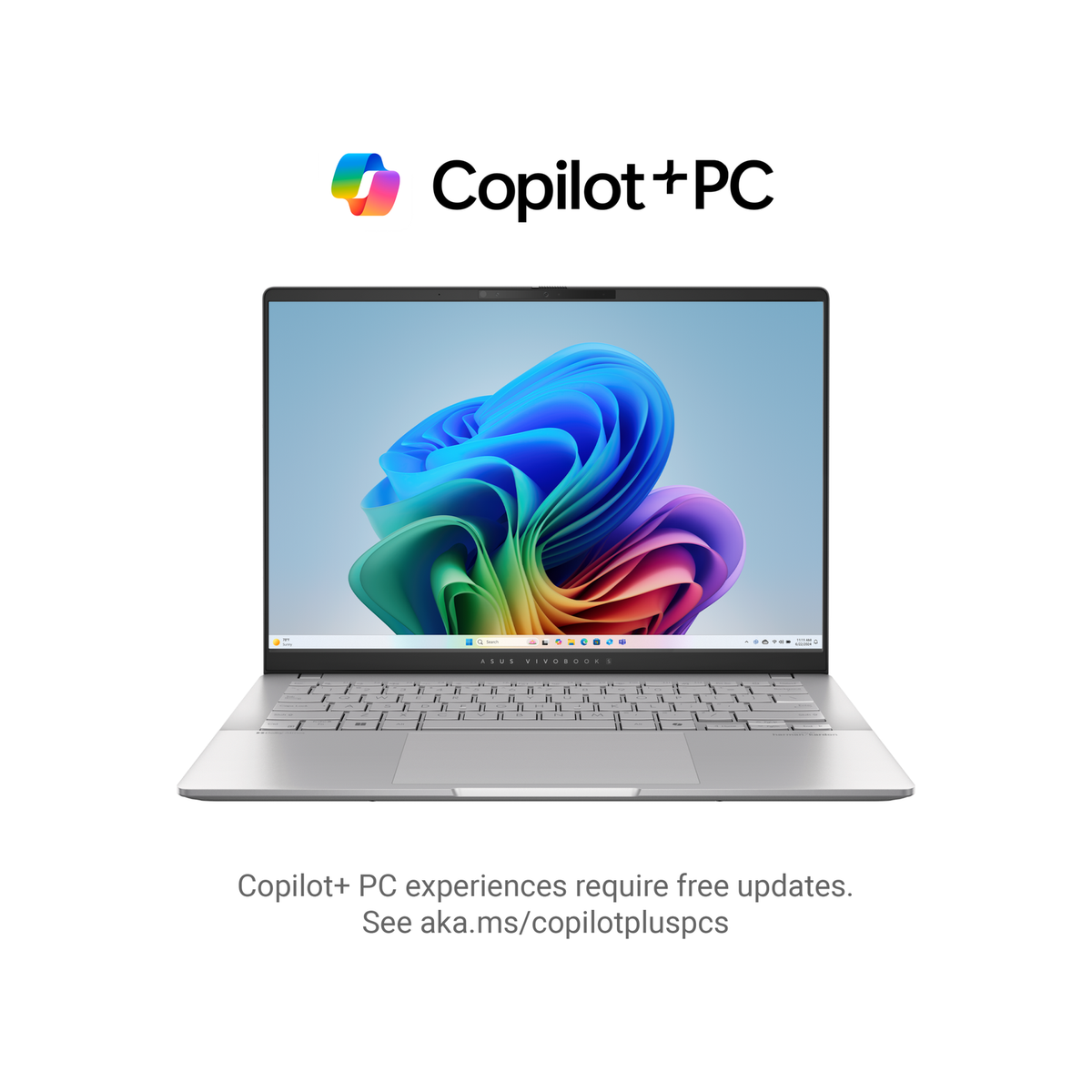 ASUS Vivobook S14 (M5406) Copilot+ PC Laptop Cool Sliver