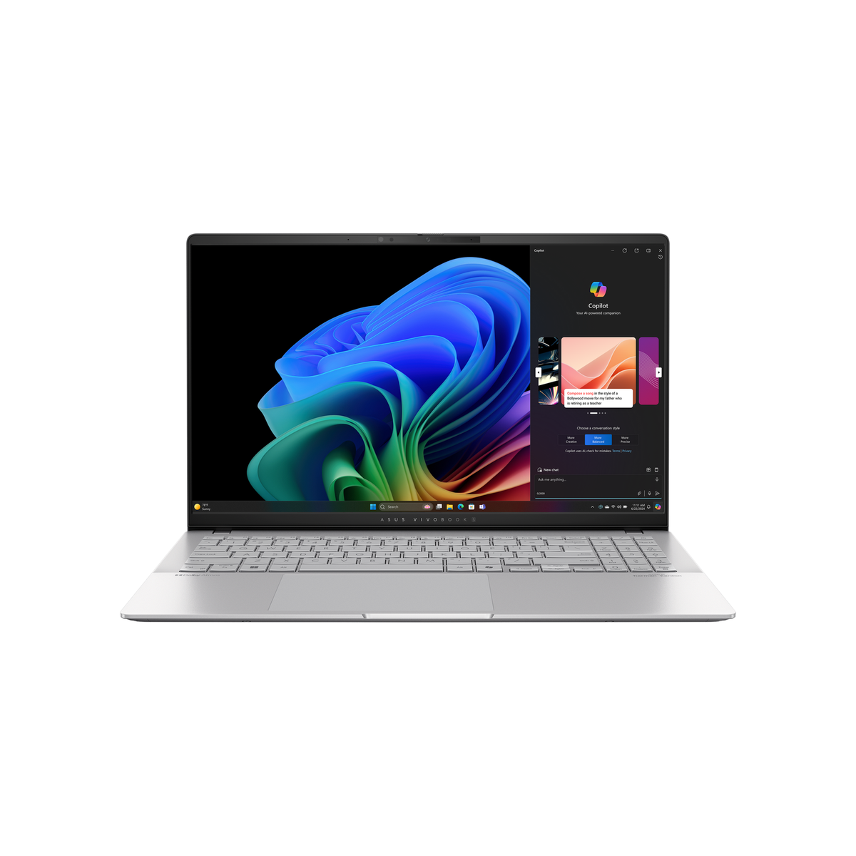 ASUS Vivobook S15 (S5507) Copilot+ PC Laptop Cool Sliver