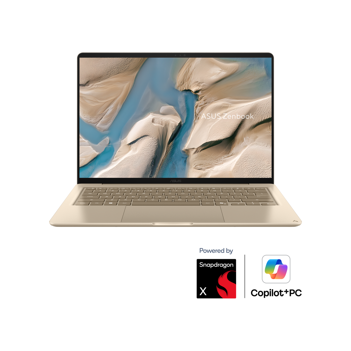 ASUS Zenbook 14 (UX3480, Snapdragon) Copilot+ PC Laptop Zabriskie Beige