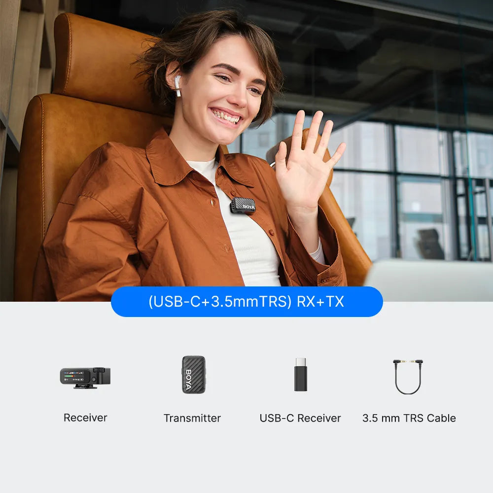 BOYAMIC 2 BOYAMIC 2 |(USB-C+3.5mm TRS)RX + 1 TX