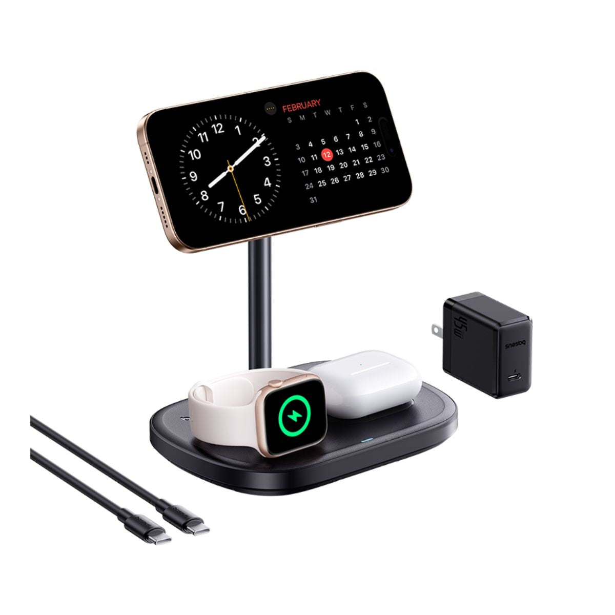 Baseus EnerFill FS41 3-in-1 Wireless Charging Stand Default