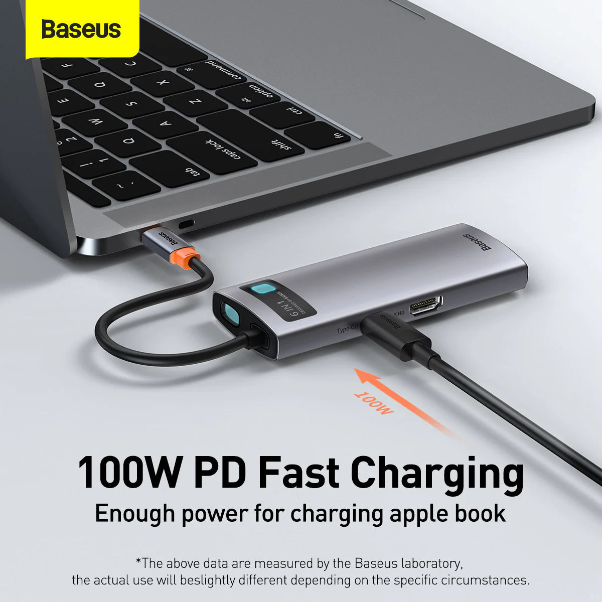 Baseus Metal Gleam Series 6-in-1 Multifunctional Type-C HUB Docking Station(Type-C to HDMI*1+USB3.0*3+PD*1+VGA*1) Default