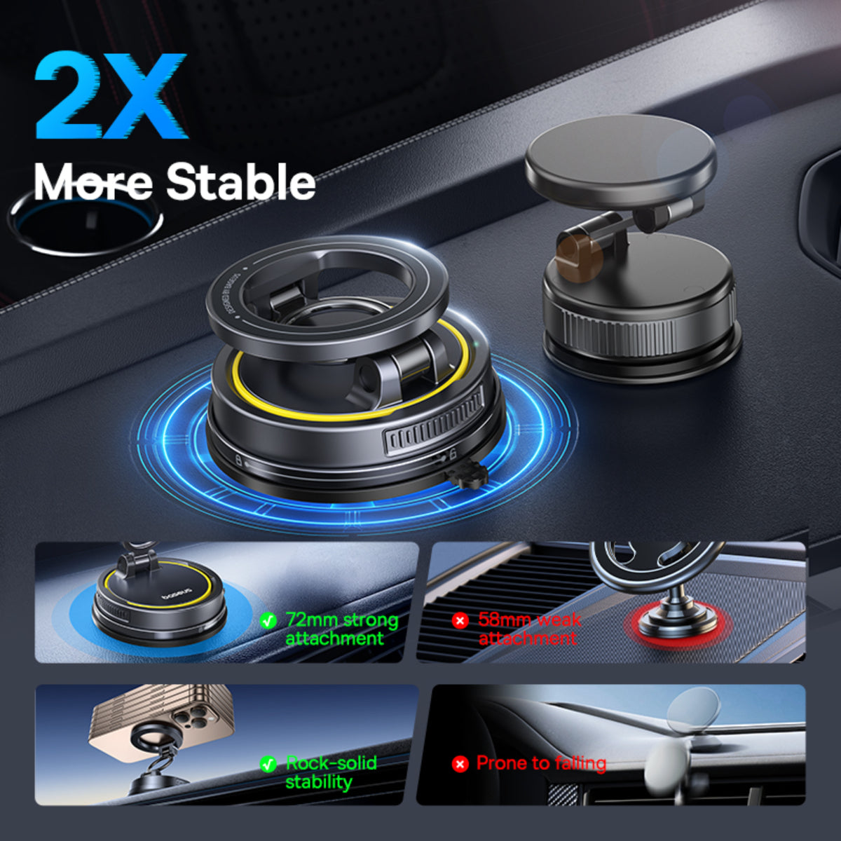 Baseus VC2 Flex Magnetic Car Mount Default