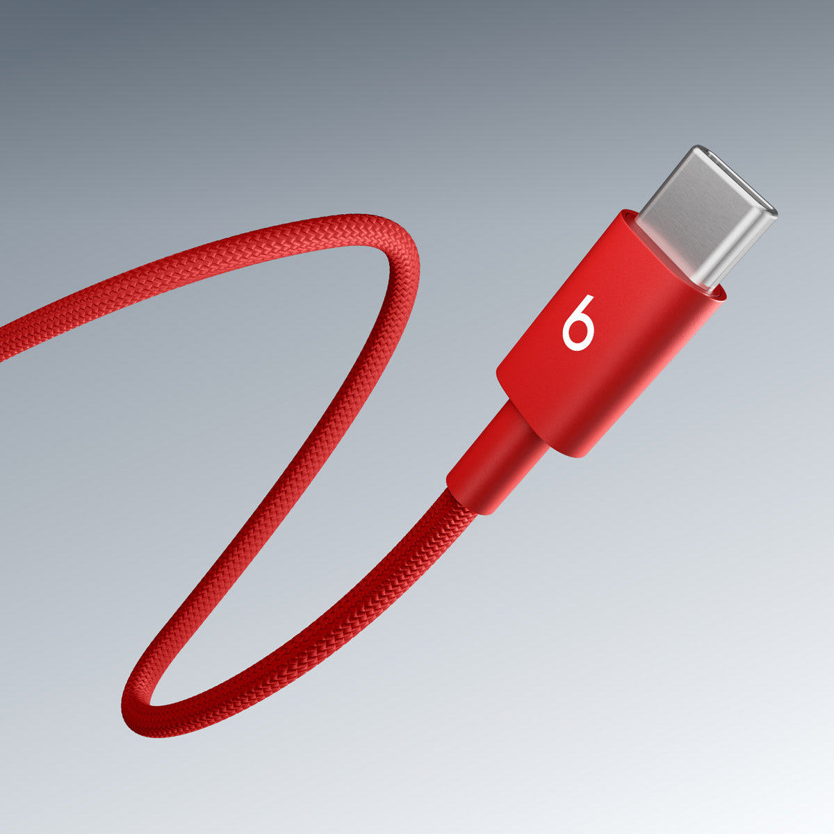 Beats USB-A to USB-C Woven Cable (1.5 m) – Rapid Red