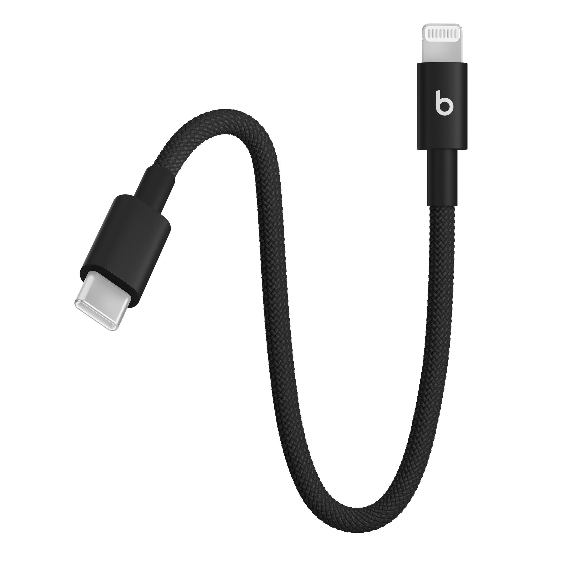 Beats USB-C to Lightning Woven Cable - Bolt Black - 20 cm / 8 in