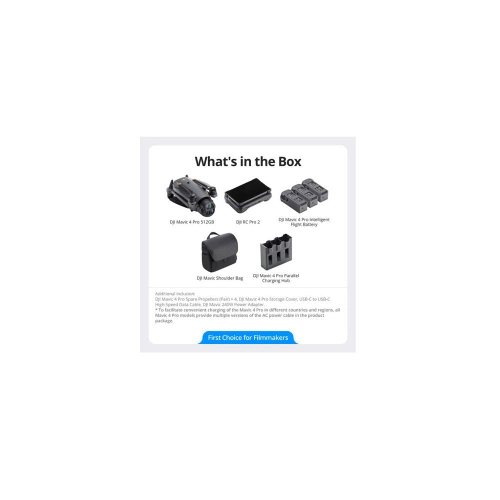 DJI Mavic 4 Pro Drone with 512GB Creator Combo