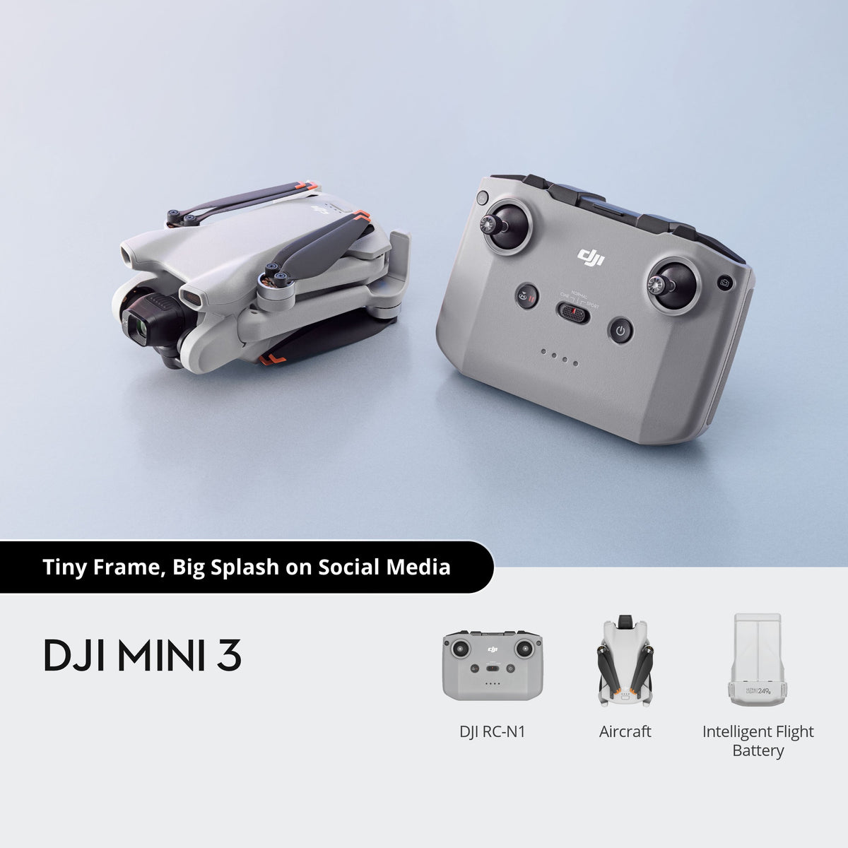 DJI Mini 3 with RC-N1 Remote (Fly More Combo)