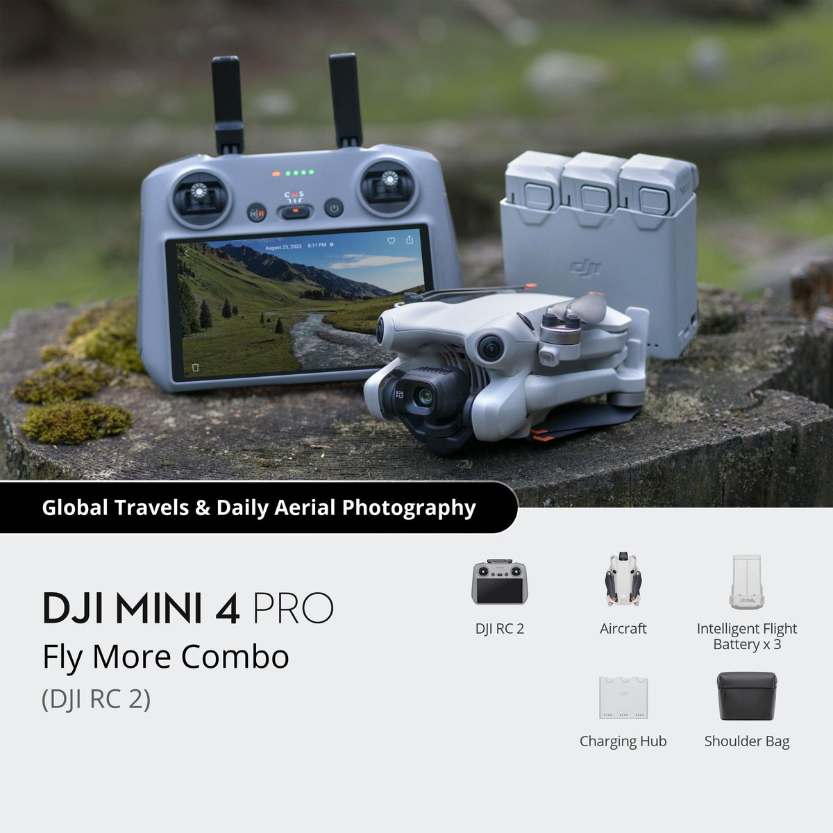 DJI Mini 4 Pro Drone Fly More Combo with RC 2 Controller