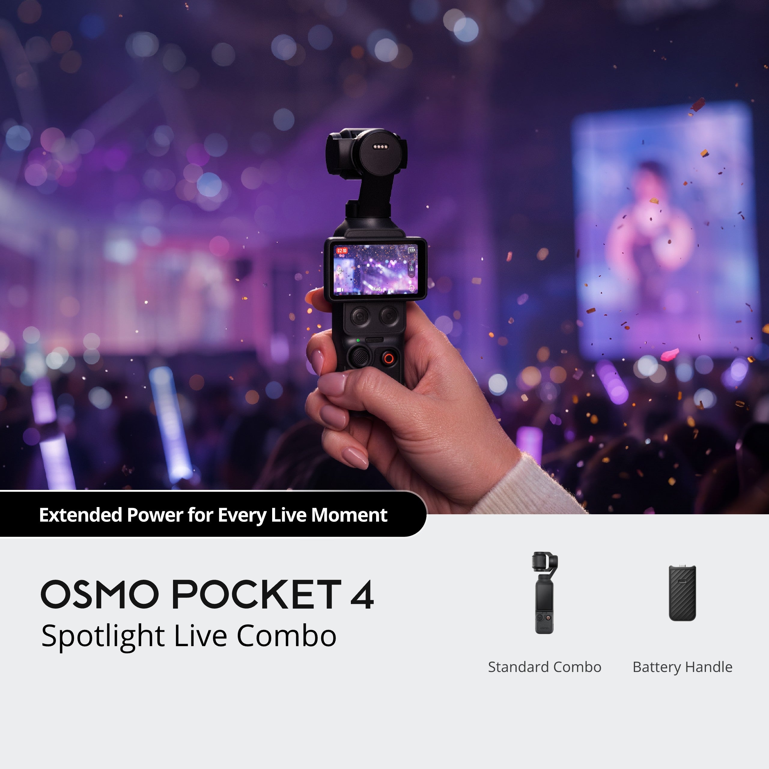 DJI Osmo Pocket 4 Spotlight Live Combo