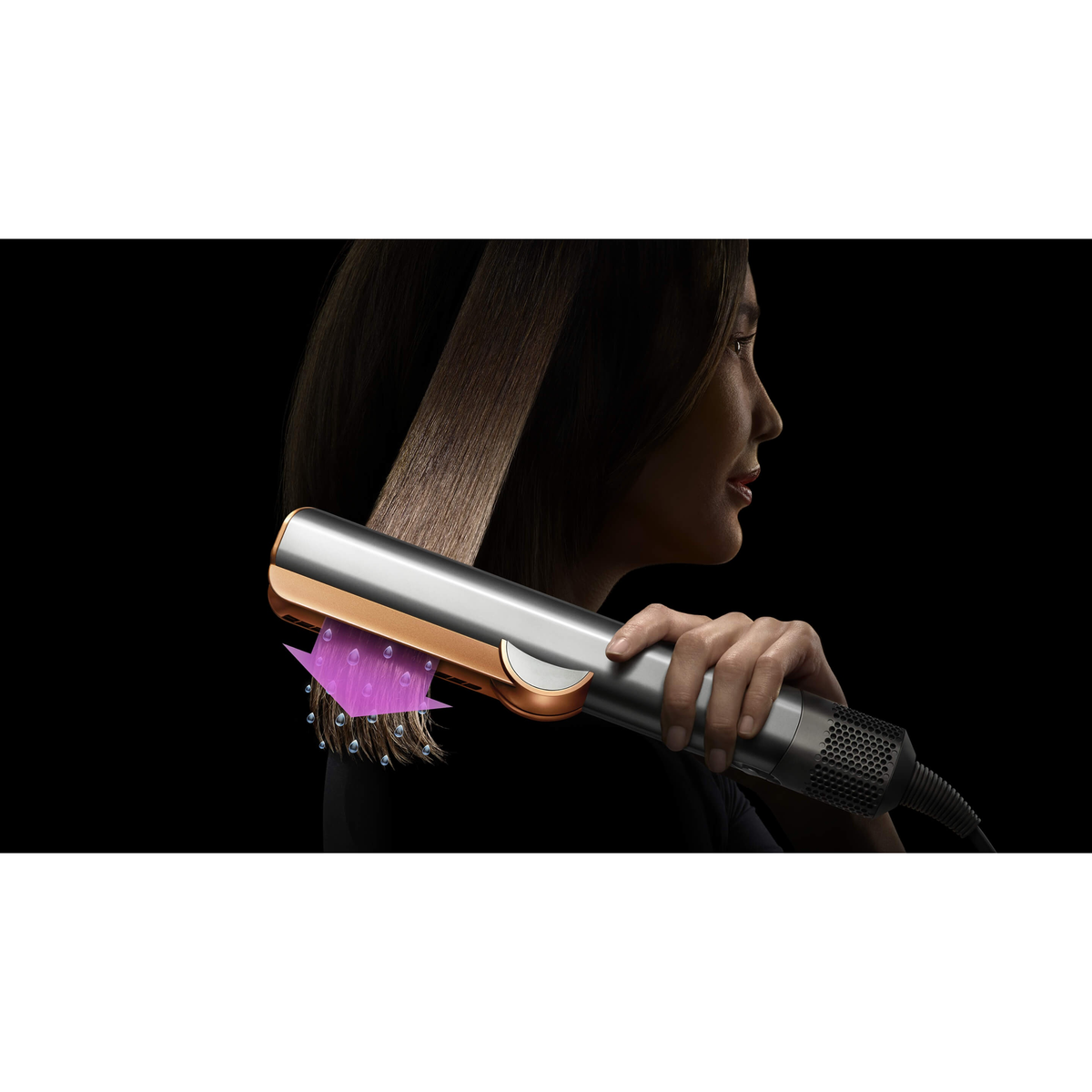 Dyson Airstrait™ dryer and straightener (Plum and Copper)