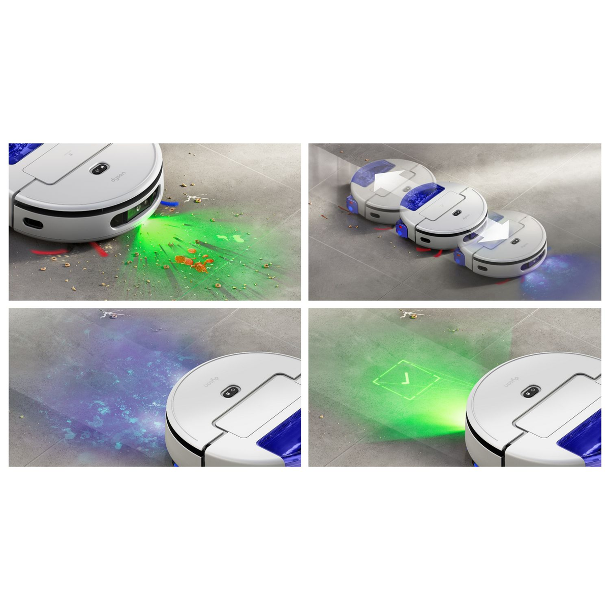 Dyson R3 Nurovi Spot+Scrub UV Robot Vacuum Light Grey