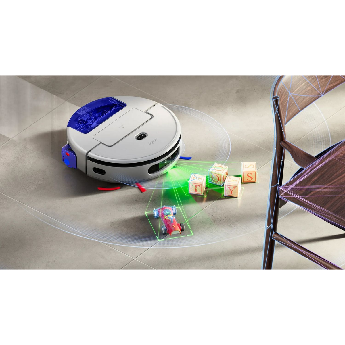 Dyson R3 Nurovi Spot+Scrub UV Robot Vacuum Light Grey