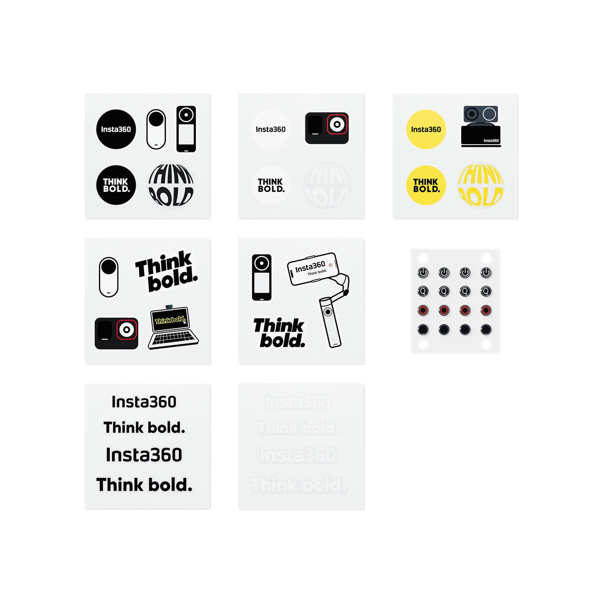Insta360 Button Sticker Set
