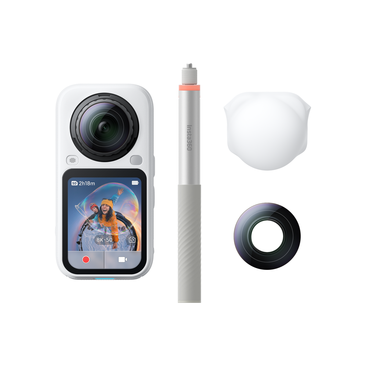 Insta360 X6 8K 360 Action Camera Arctic White