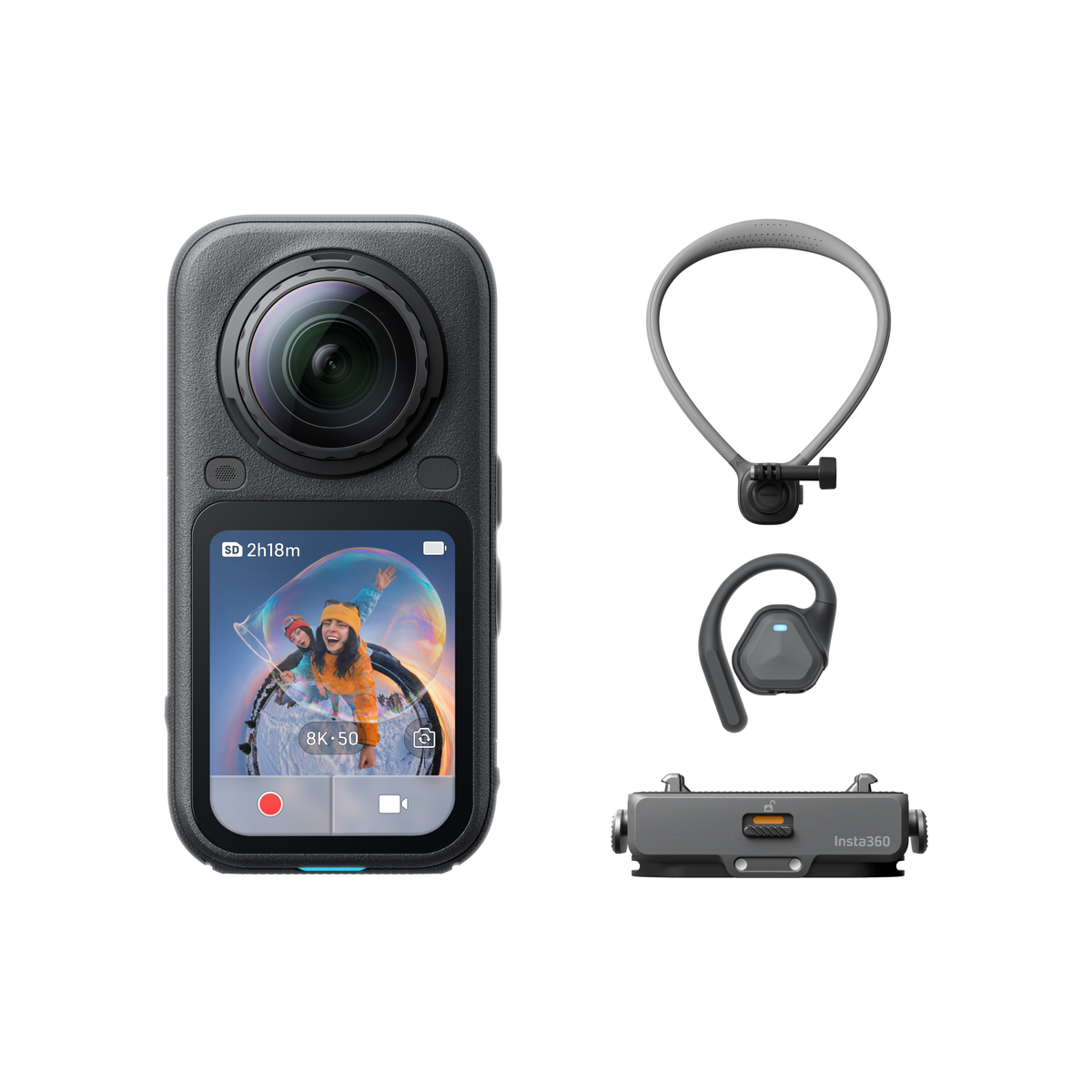 Insta360 X6 8K 360 Action Camera Midnight Black