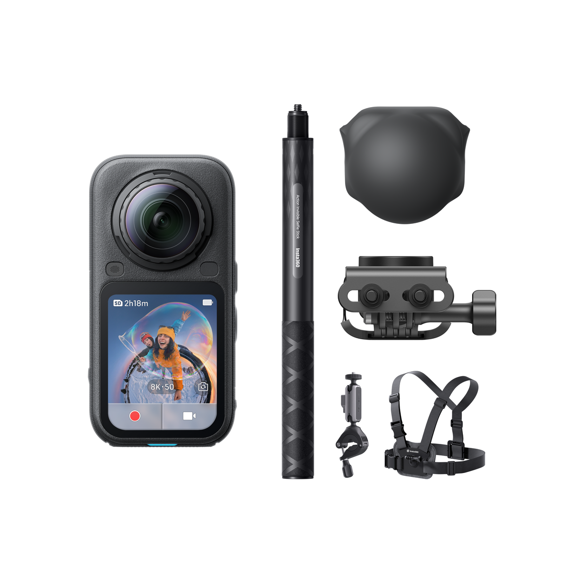 Insta360 X6 8K 360 Action Camera Midnight Black