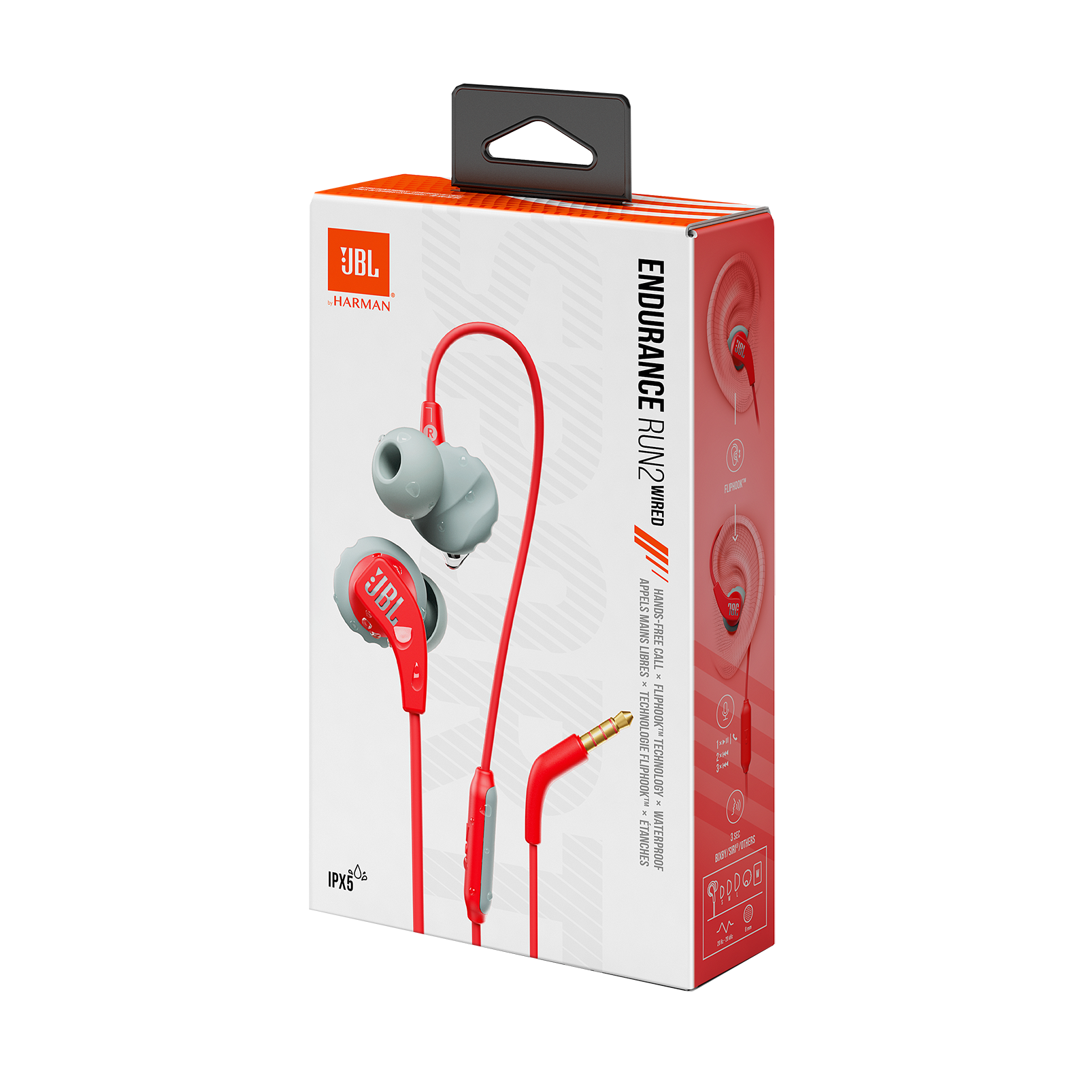 JBL Endurance Run 2 Wired Coral