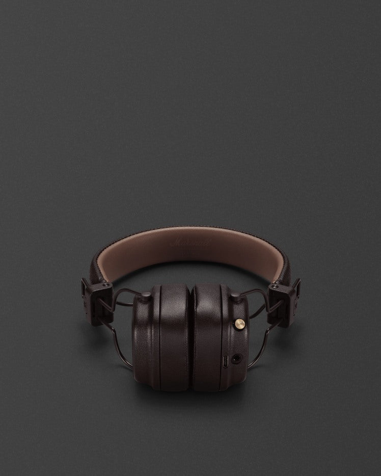 Marshall Major IV Wireless Headphones Brown