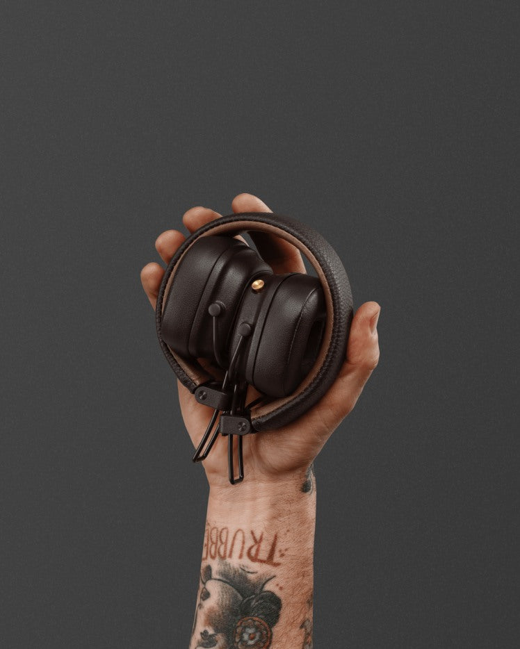Marshall Major IV Wireless Headphones Brown