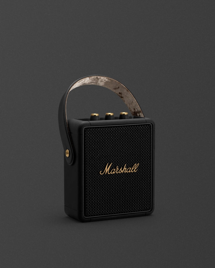 Marshall Stockwell II Portable Speaker Black And Brass