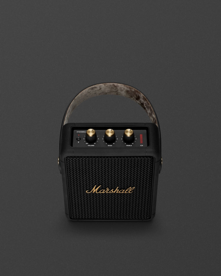 Marshall Stockwell II Portable Speaker Black And Brass