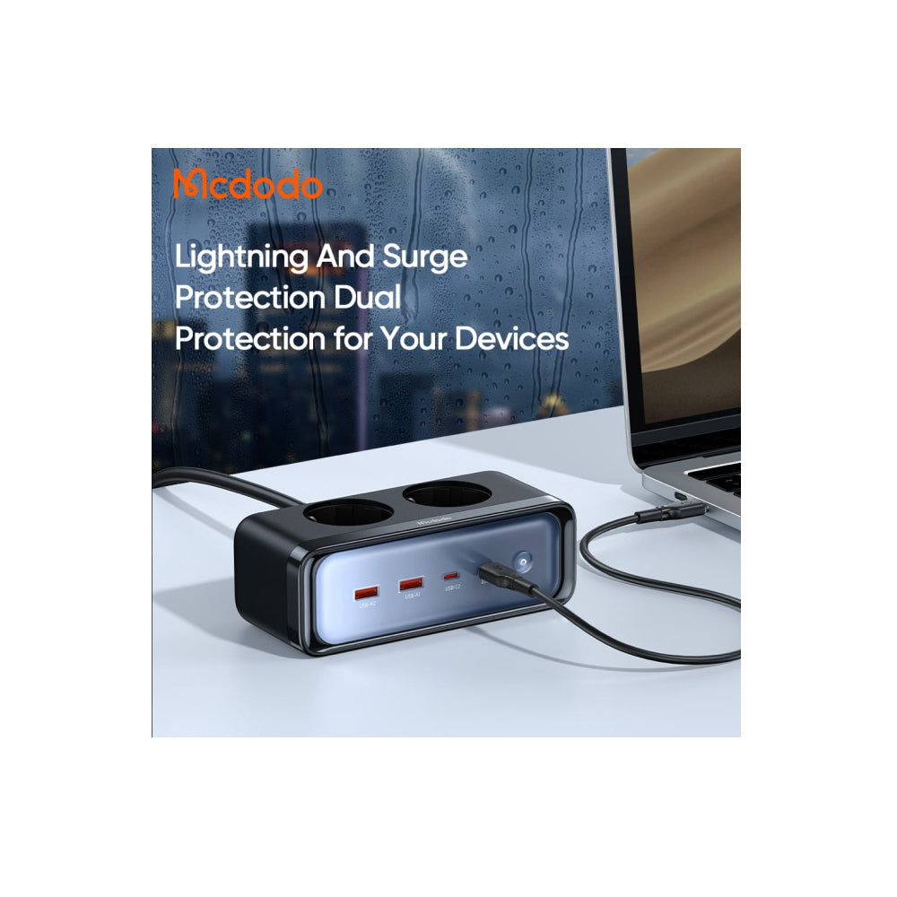 Mcdodo 6 in 170W GaN Lightning Protection Power Strip