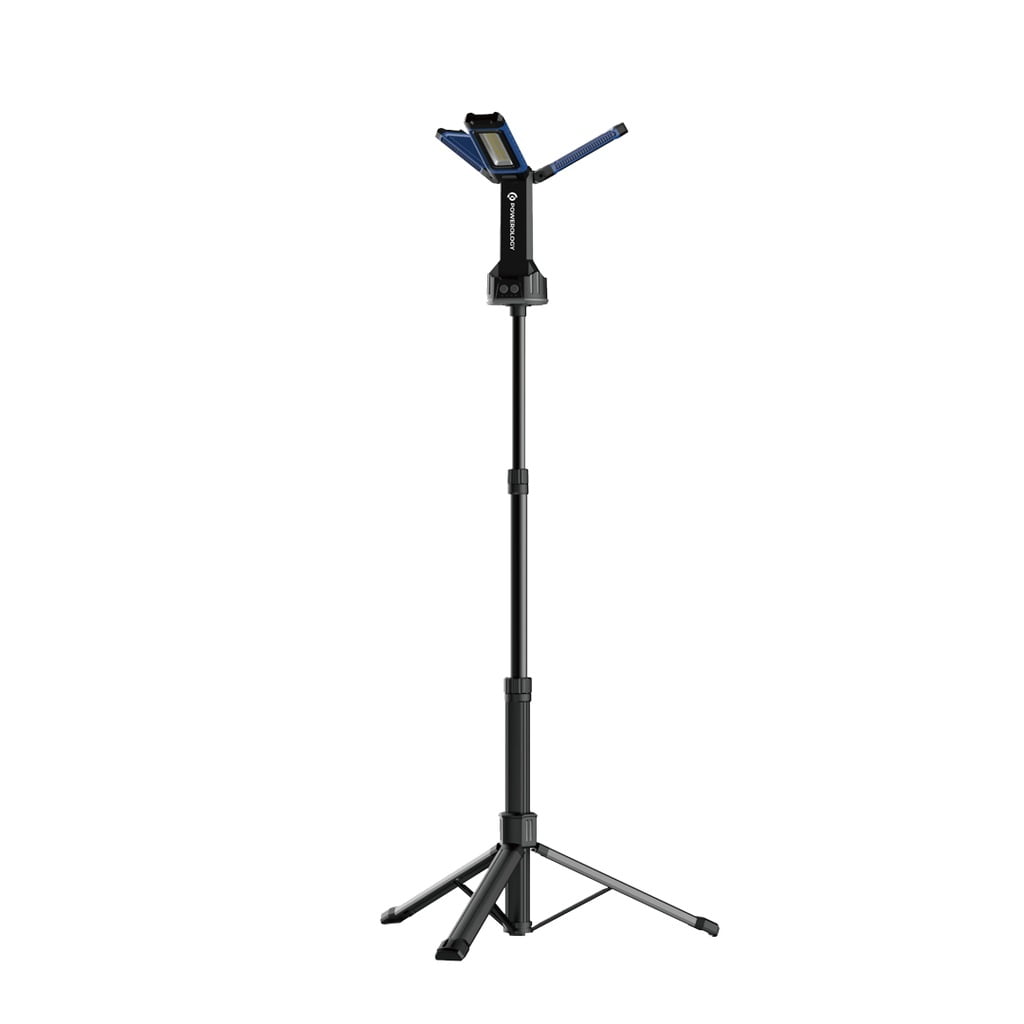 Powerology Camping 4000LM USB-C Foldable Tripod Work-light IPX4, 4000mAh