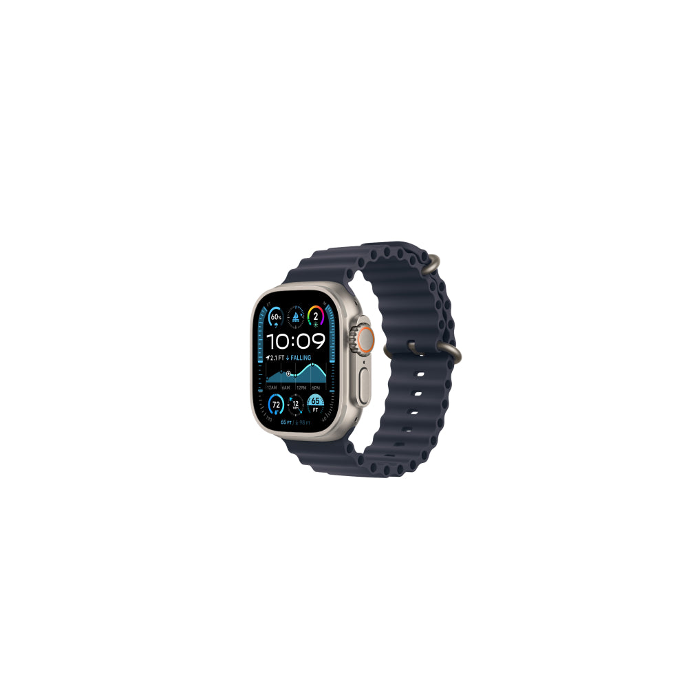 Pre-Owned Apple Watch Ultra 3 Natural Titanium Case Ocean Band