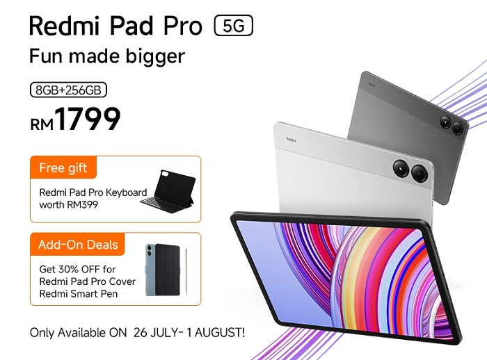 Redmi Pad Pro 5G features