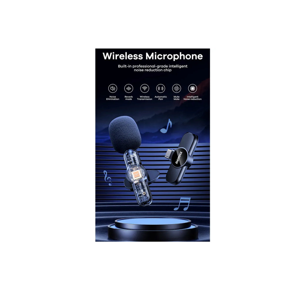 Remax K10 Ryusic Series One to Two Live Stream Wireless Microphone