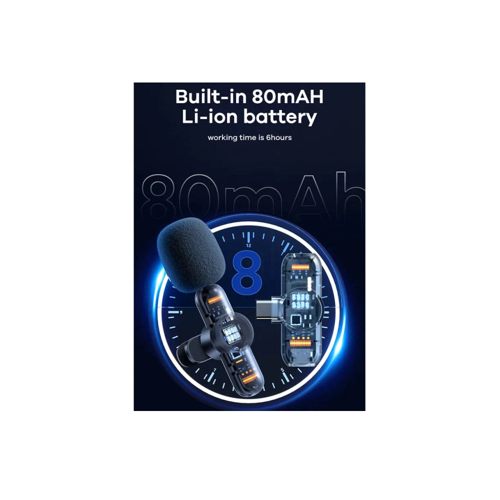 Remax K10 Ryusic Series One to Two Live Stream Wireless Microphone