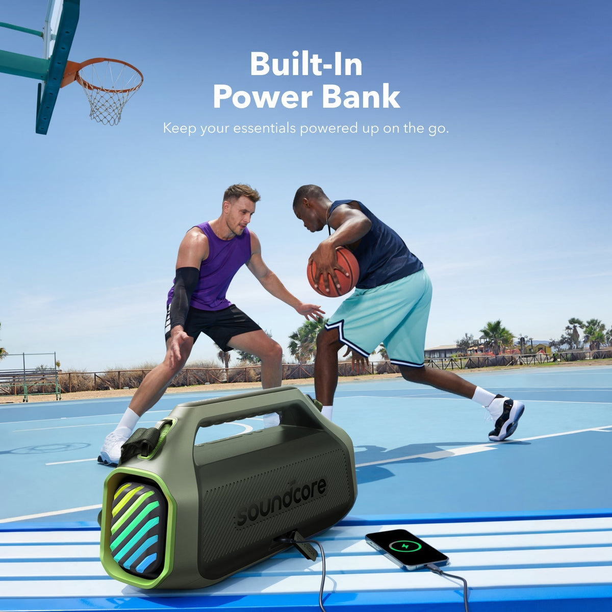 Soundcore Boom 2 Plus Outdoor Bass Bluetooth Speaker Explorer Blue