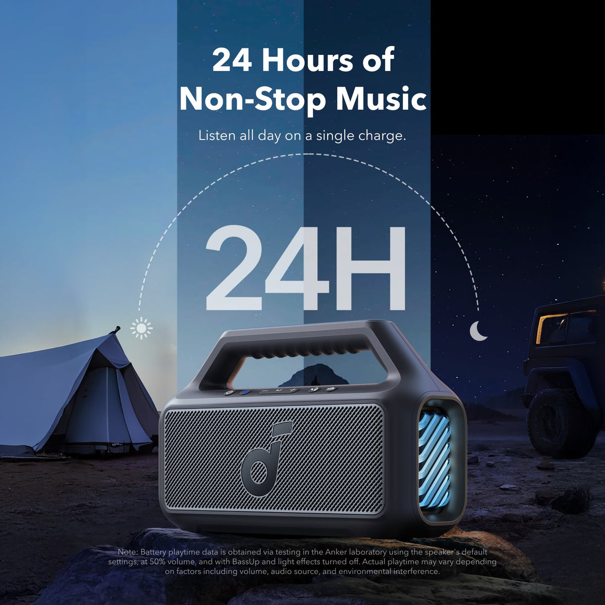 Soundcore Boom 2 Portable Bluetooth Speaker Phantom Black