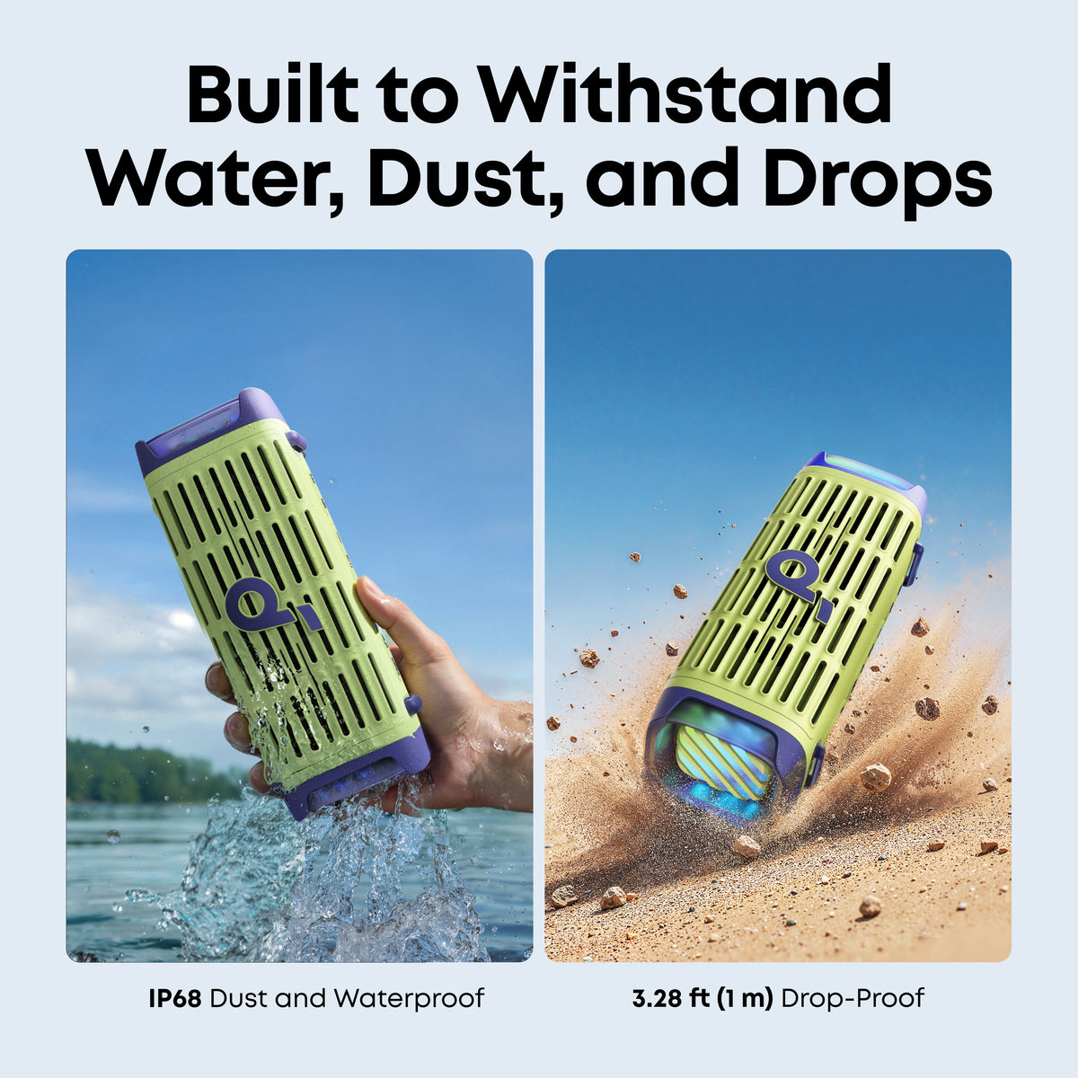 Soundcore Boom 3i Portable Rugged Outdoor Speaker Jungle Green