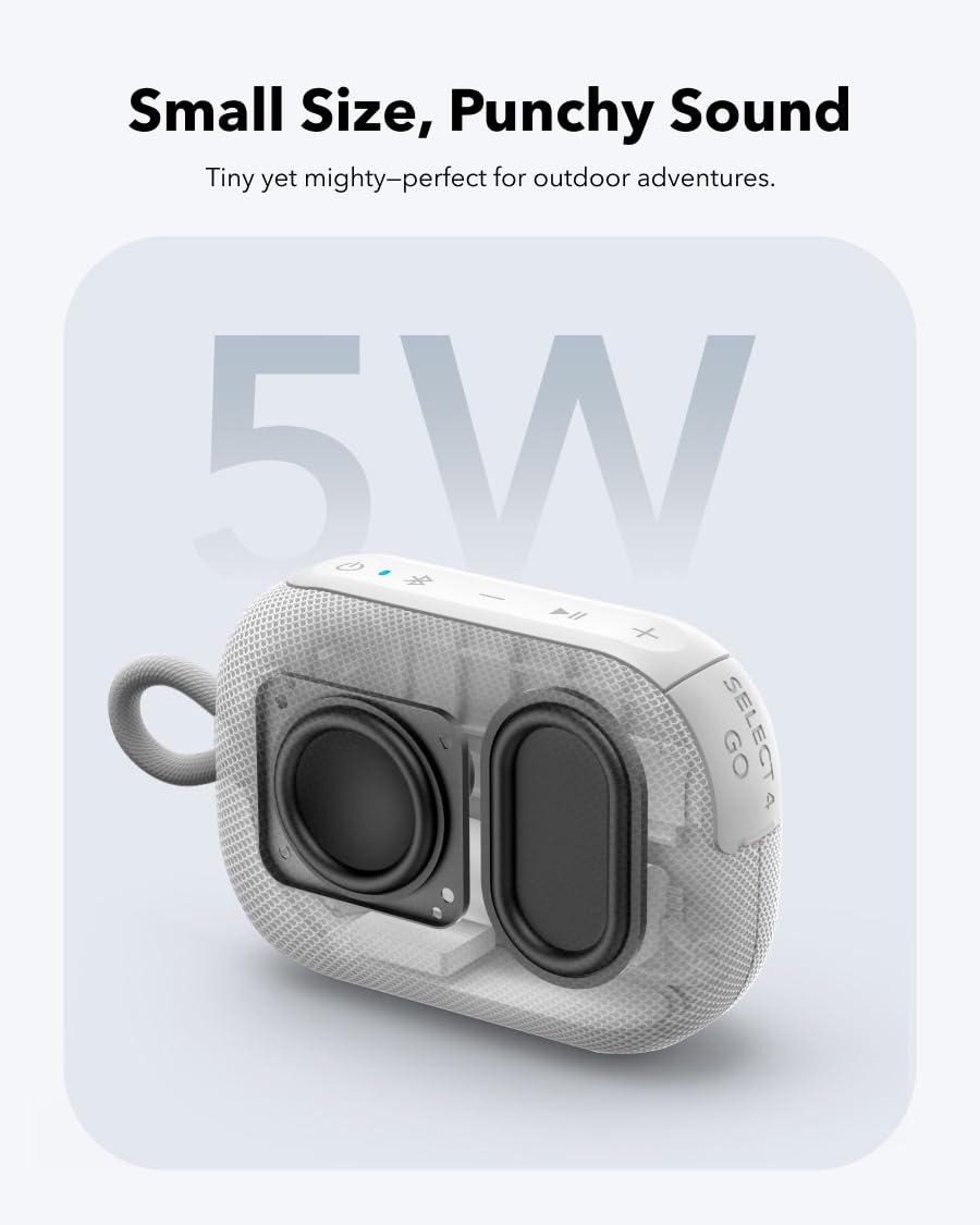 Soundcore Select 4 Go Bluetooth Speaker Pearl White