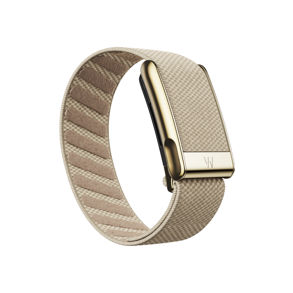 WHOOP MG SuperKnit Luxe Band Dune with Gold