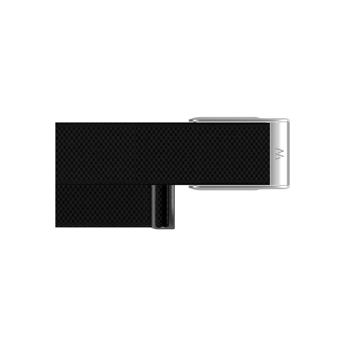 WHOOP MG SuperKnit Luxe Band Obsidian with Titanium