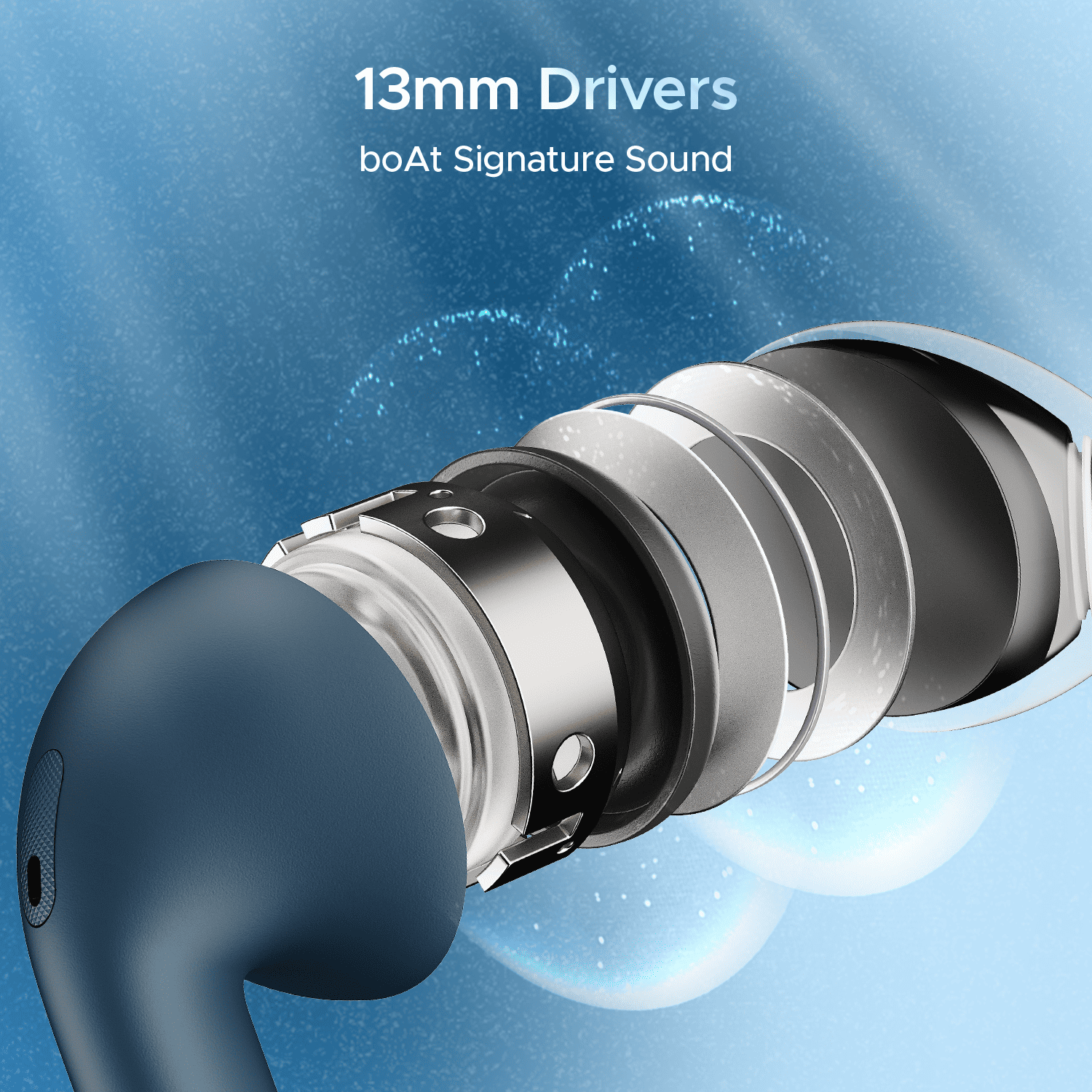 boAt Airdopes Alpha True Wireless Earbuds Deep Blue