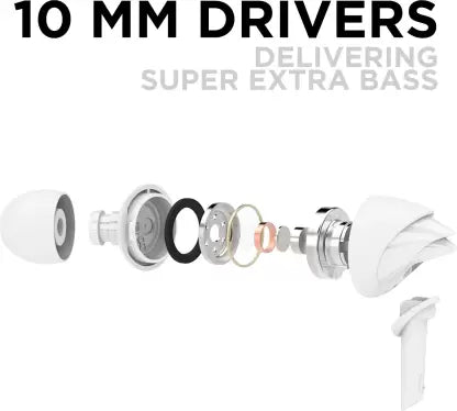boAt Bassheads 100 Wired Earphones White