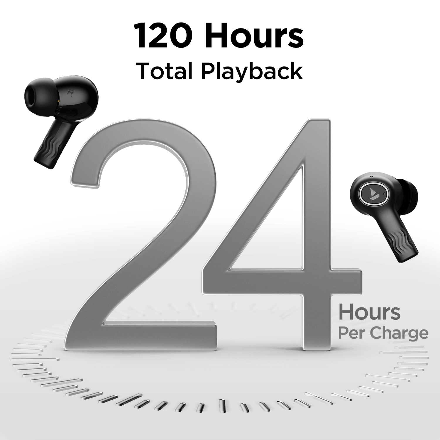 boAt Nirvana Ion Wireless Earbuds Charcoal Black