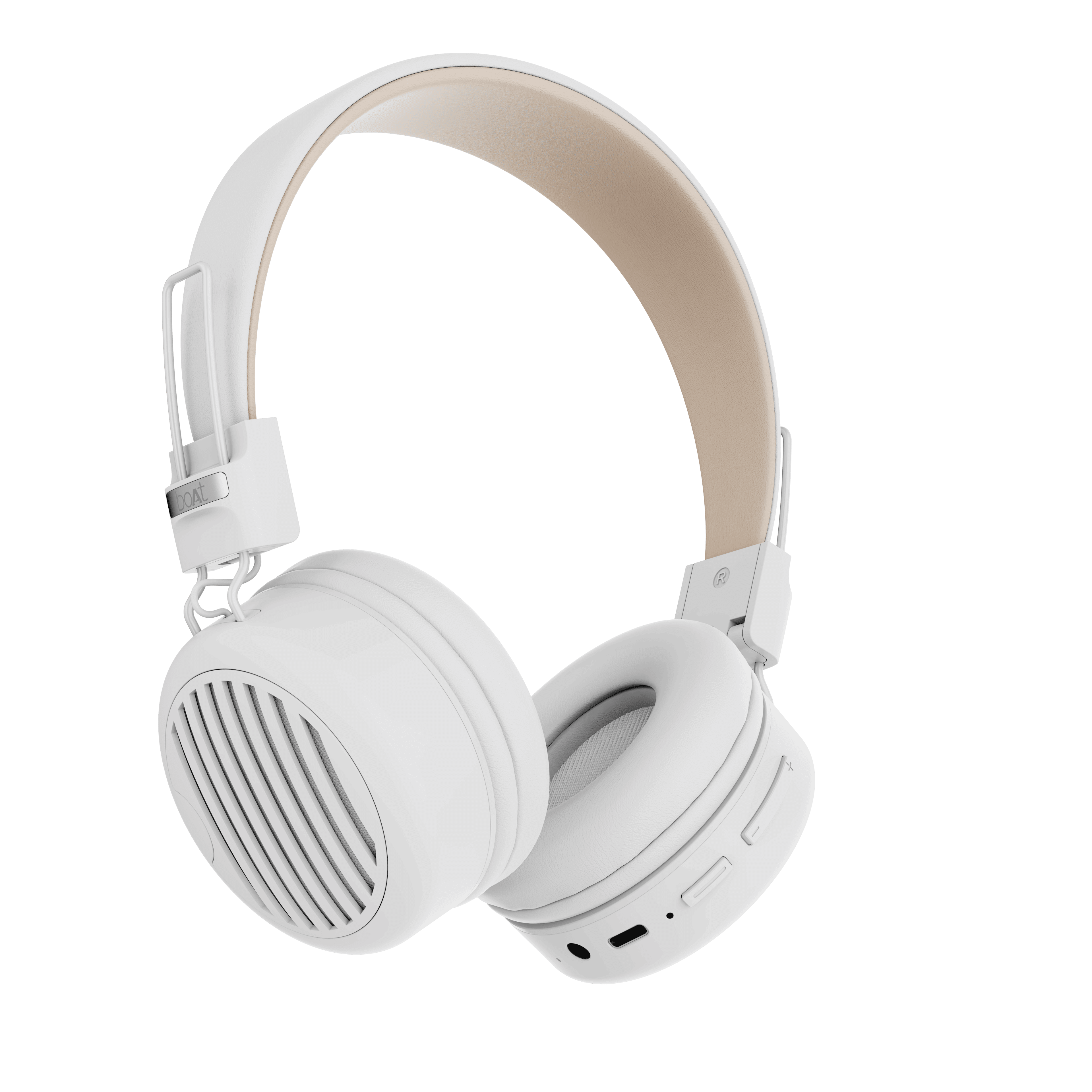 boAt Rockerz 400 Pro Wireless Headphones White Beige