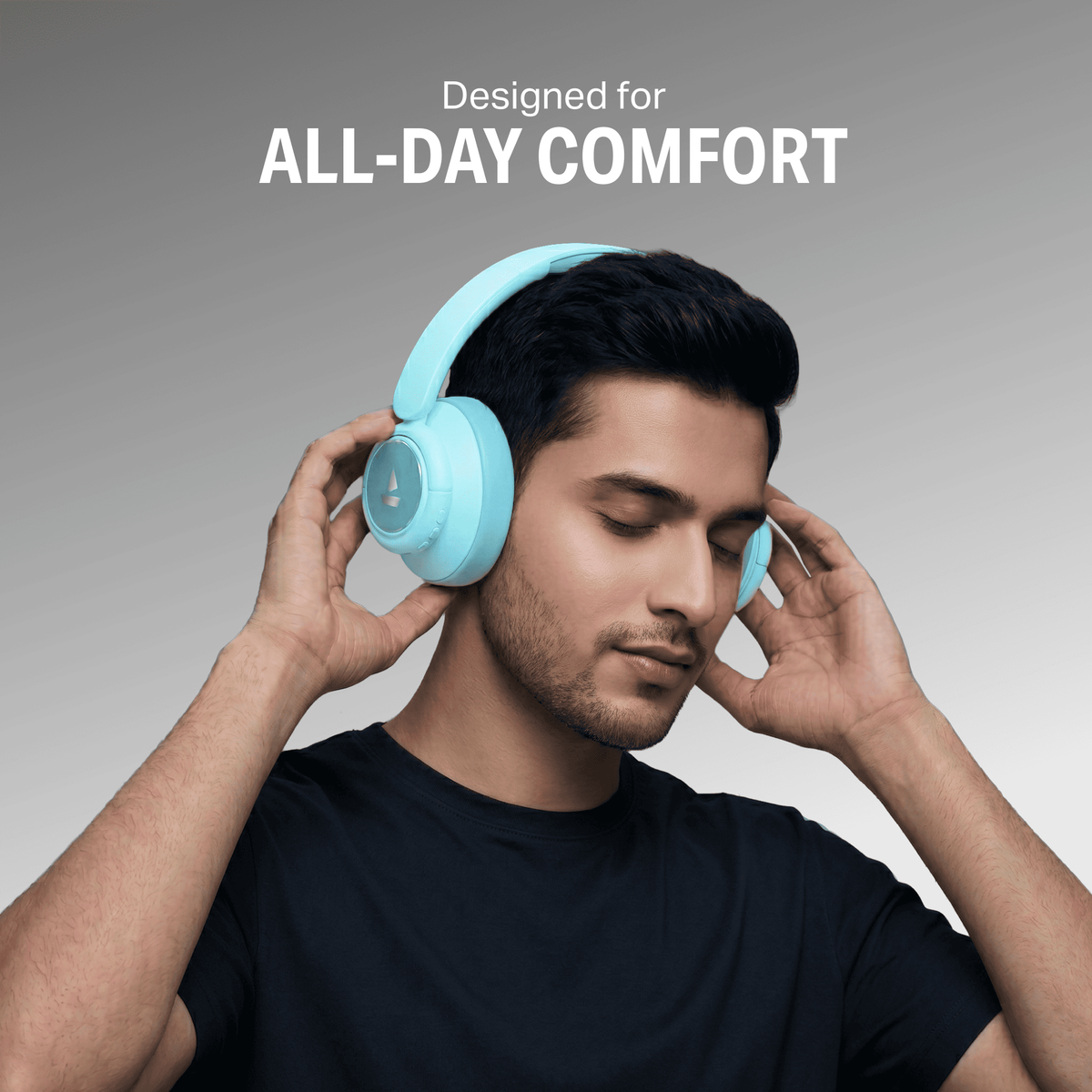 boAt Rockerz Plus 450 ANC Wireless Headphones Aqua Blue