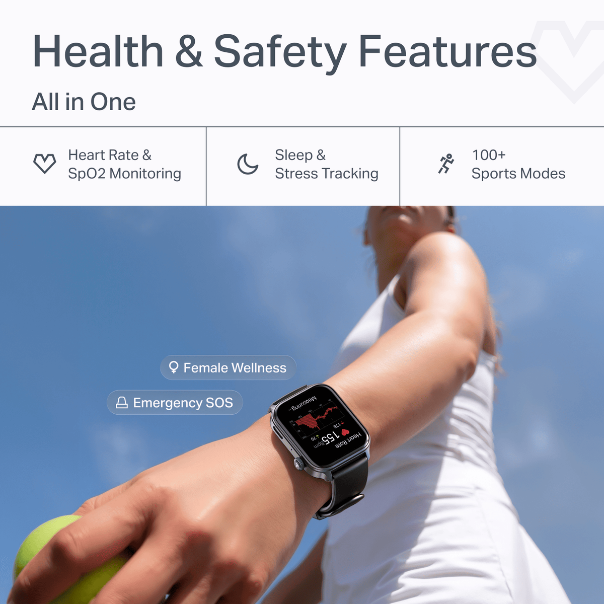 boAt Storm Call 4 Smartwatch Active Black
