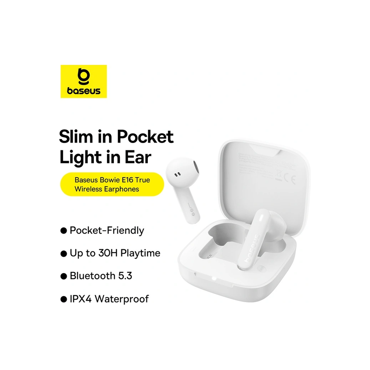 baseus-bowie-e16-true-wireless-earphones White
