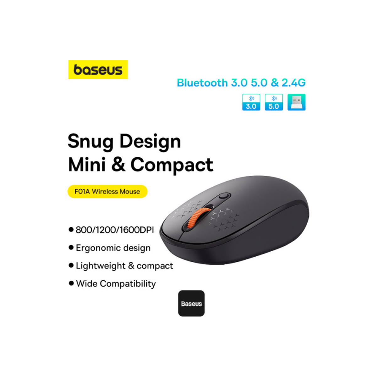 baseus-f01b-tri-mode-wireless-mouse Grey