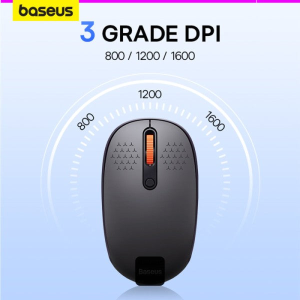 baseus-f01b-tri-mode-wireless-mouse Grey