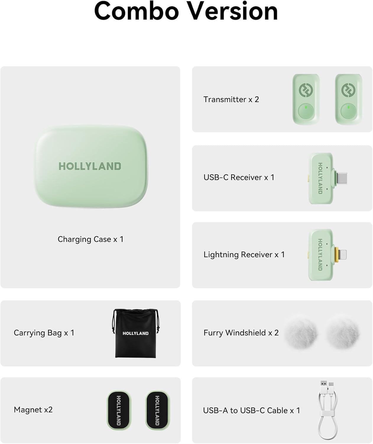 hollyland-lark-a1-wireless-microphone Green