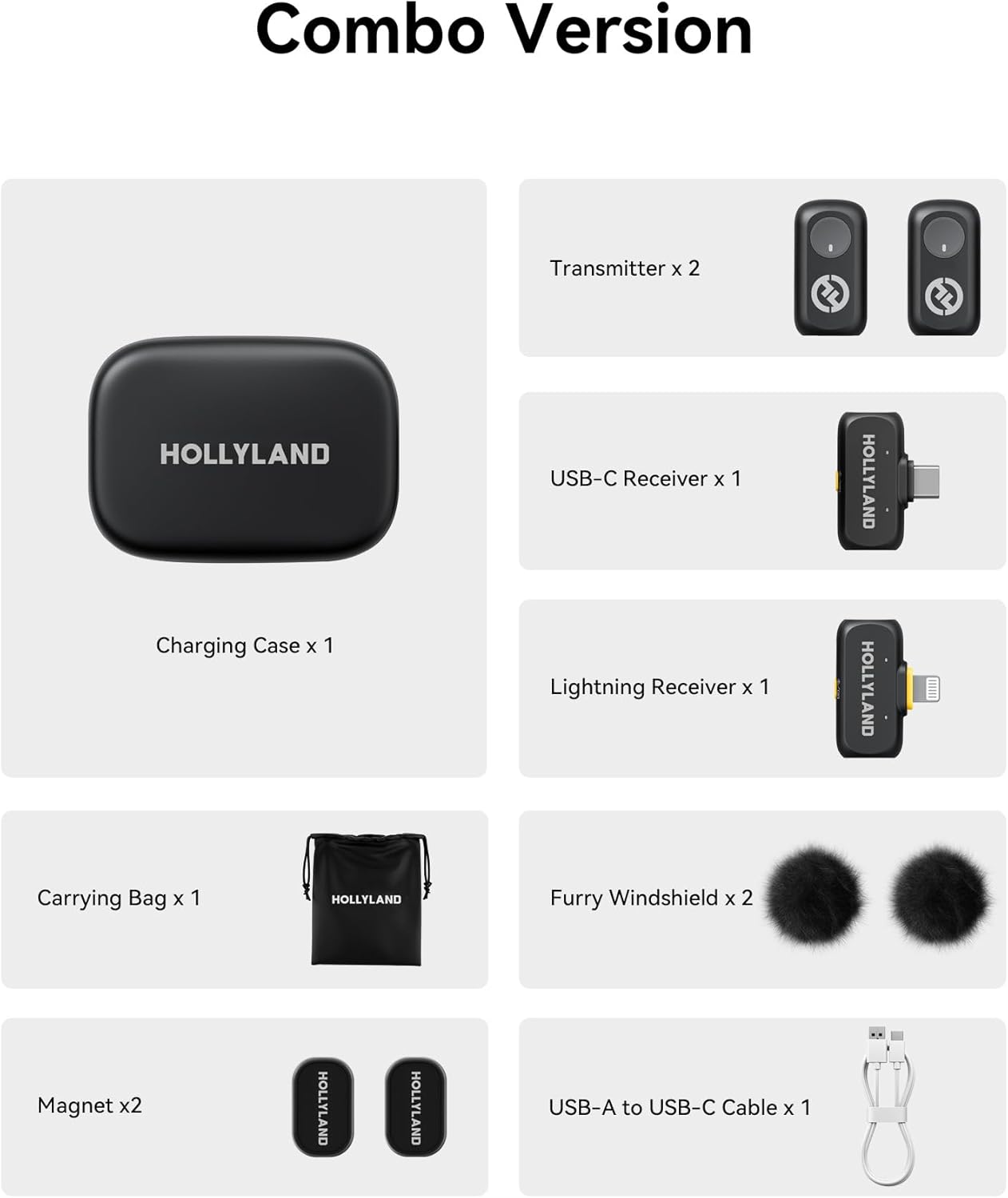 hollyland-lark-a1-wireless-microphone Black