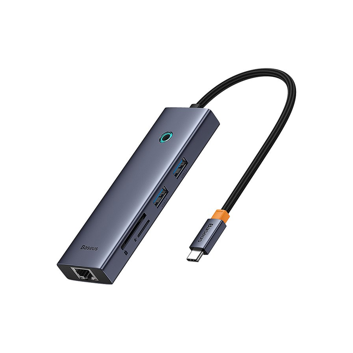 baseus-flite-7-port-hub-docking-station Space Grey